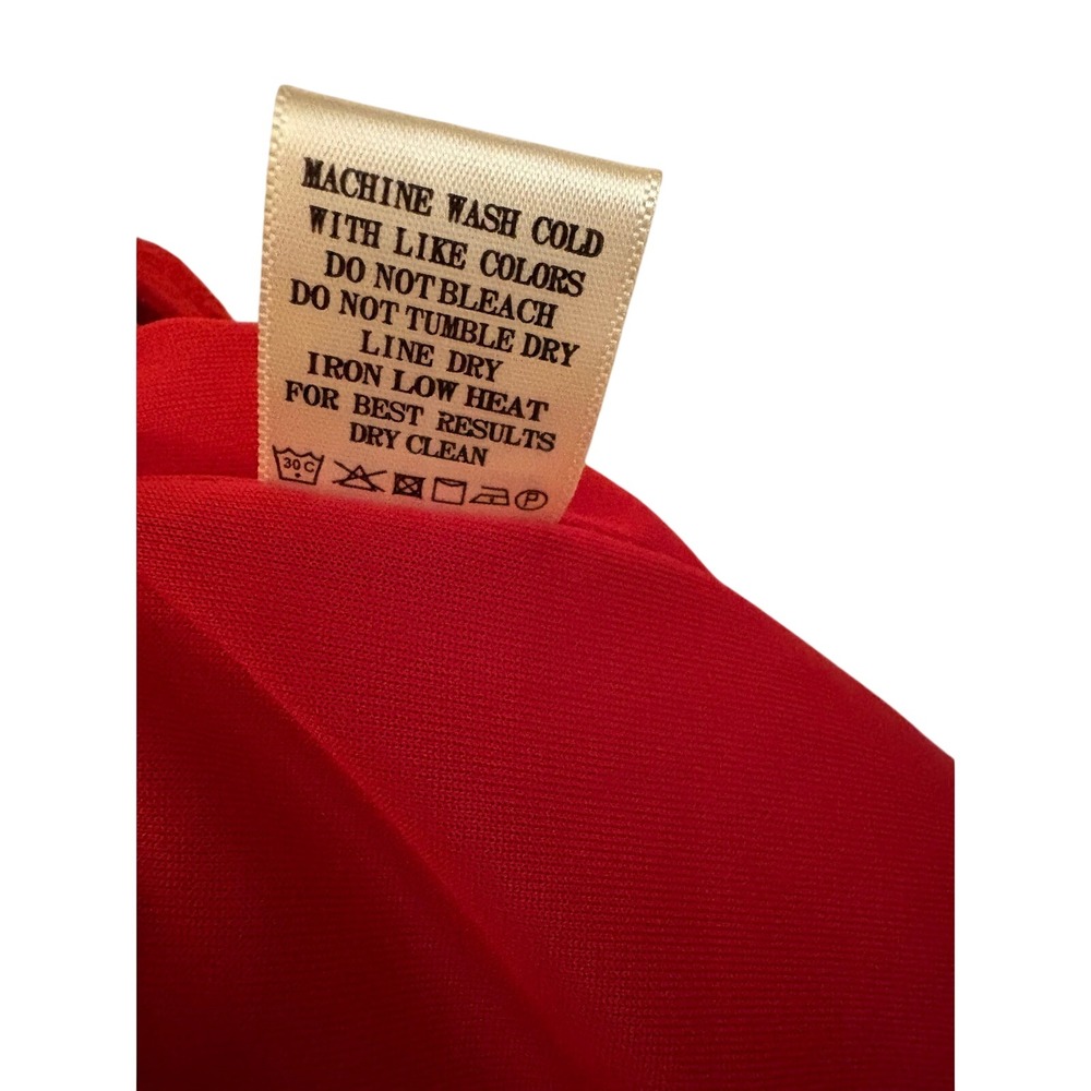 Altard State Red Smocked Puff Sleeve Mini Dress ND30058 Womens Medium - Picture 4 of 8